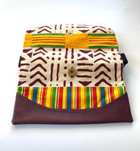 Image 2 of Fanny Pack Designs By IvoryB Kente Burgundy 