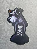 Zero Tombstone Sticker | Nightmare Before Christmas inspired Sticker | Matte Vinyl Sticker