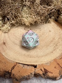 Image 1 of Pastel Death Save D20 Dice for D&D