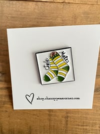 Image 2 of Sole Mates Sock Enamel Pin  - 2 Color Options