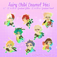 [PRE-ORDER] BNHA Rainbow Fairy Chibi Pins