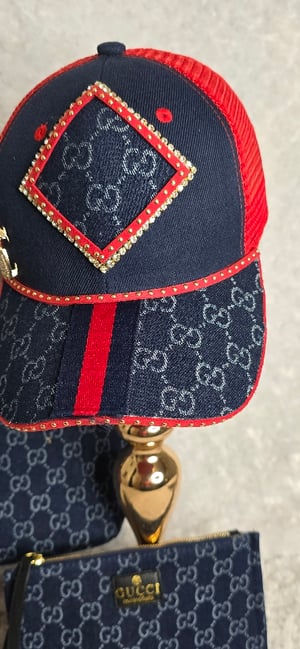 Image of Dark denim Gorg girl Shoulder bag/ Matching hat