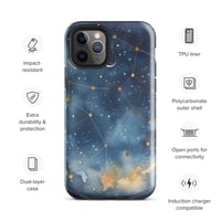 Image 4 of Celestial Constellation Night Sky Stars and Clouds Painting Tough Case for iPhone®