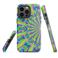 Image 1 of Psychedelic Tough iPhone case - Trippy Face