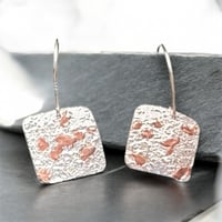 The Rose Gold Slab Earrings - New Gold Dream