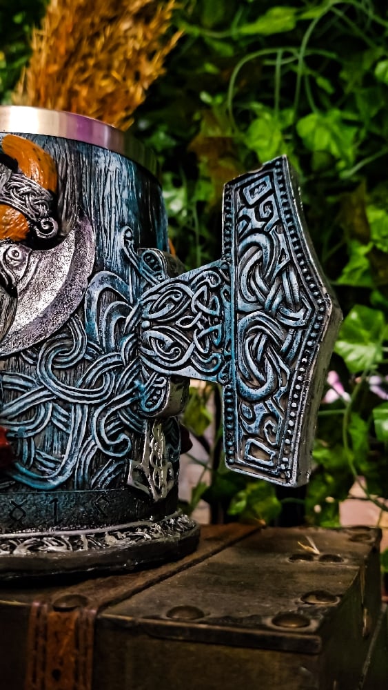 ๐The Armored Kingdom Skullhelm Norse Mug ๐ช๐๐บ