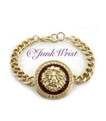 Image of Gold Lion Head Bracelet