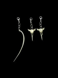 Image 2 of tilapia vertebrae & rib charm set 