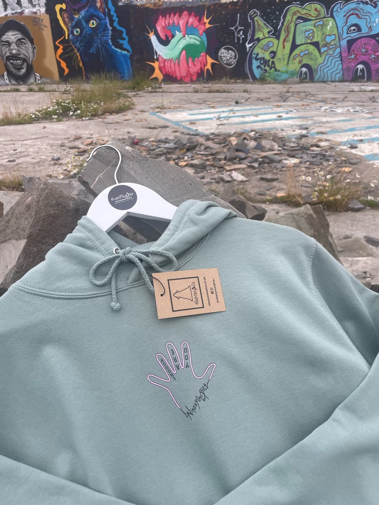 Image of Pastel Green You Are Enough Hoody