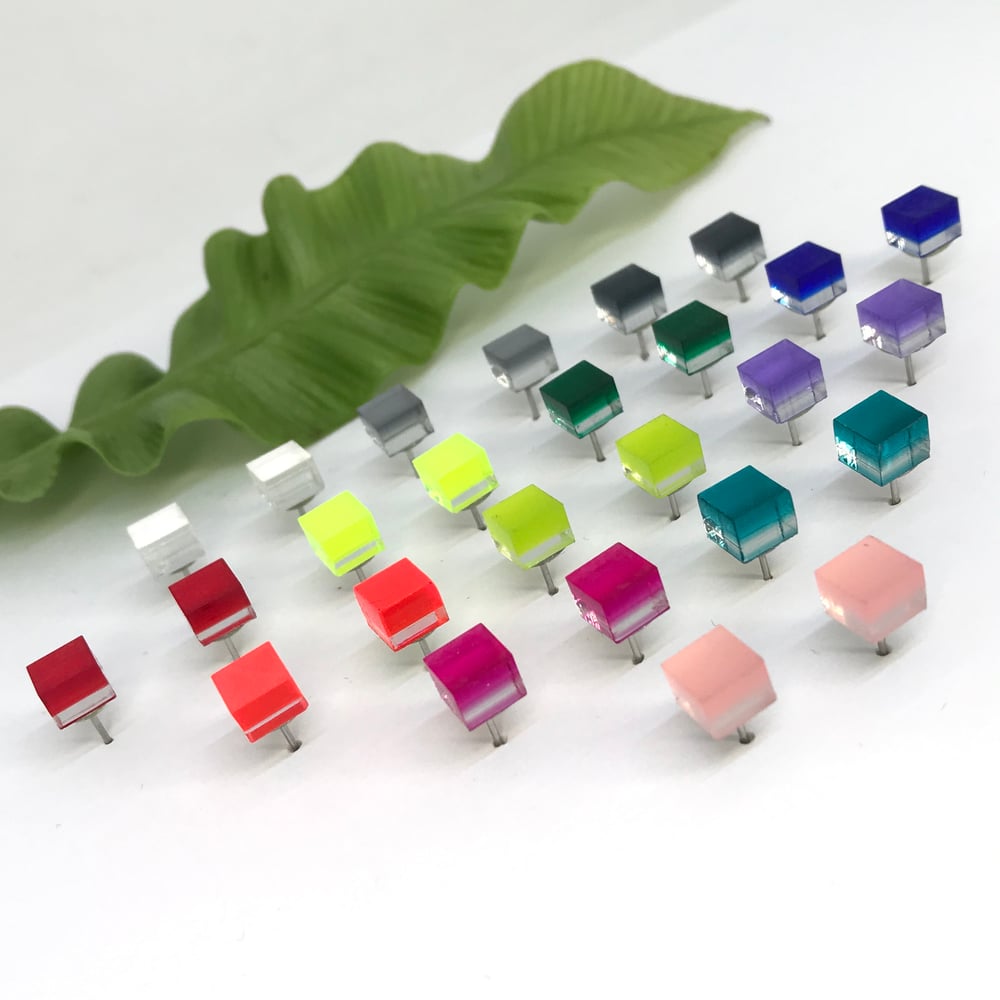 Image of Náušnice / Earrings Cubes