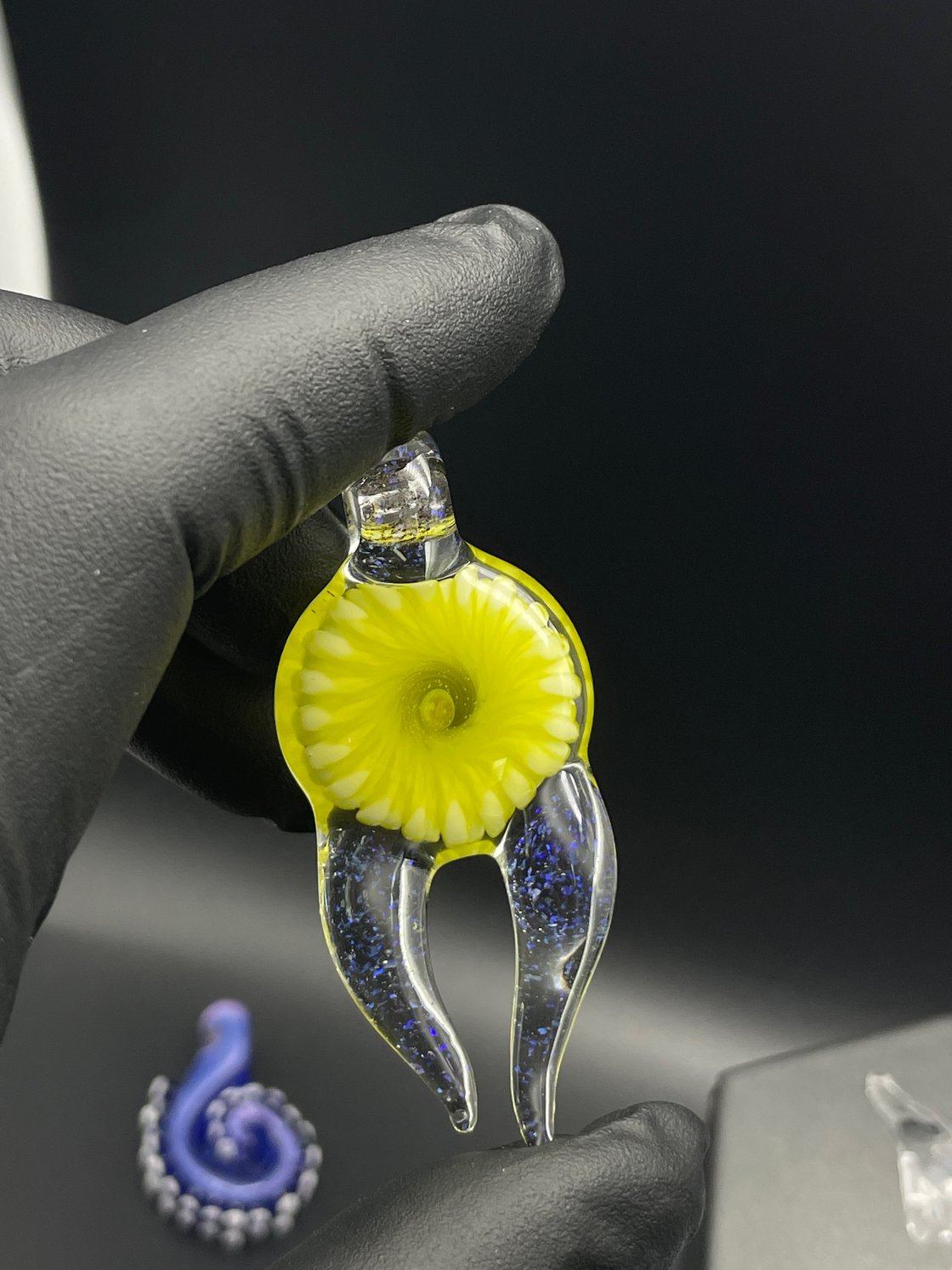 Image of Yellow horned opal implosion