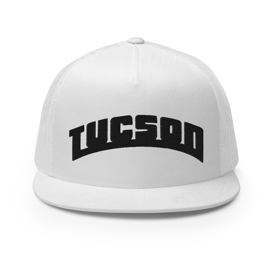 Image of Lower AZ Tucson Black Threaded Trucker Cap