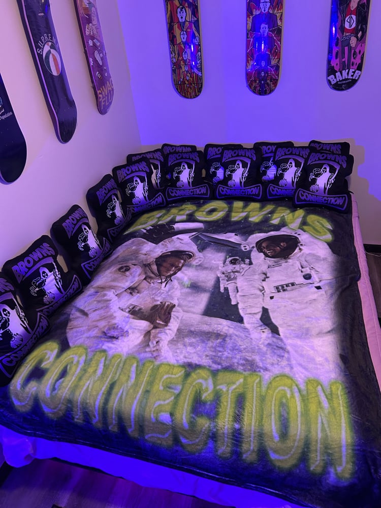 Image of Man on the moon Blaket 