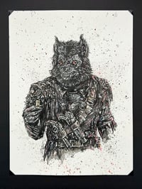 Image 1 of Captain Brutus Skeleton Crew 9x12 Original Ink And Watercolor Star Wars