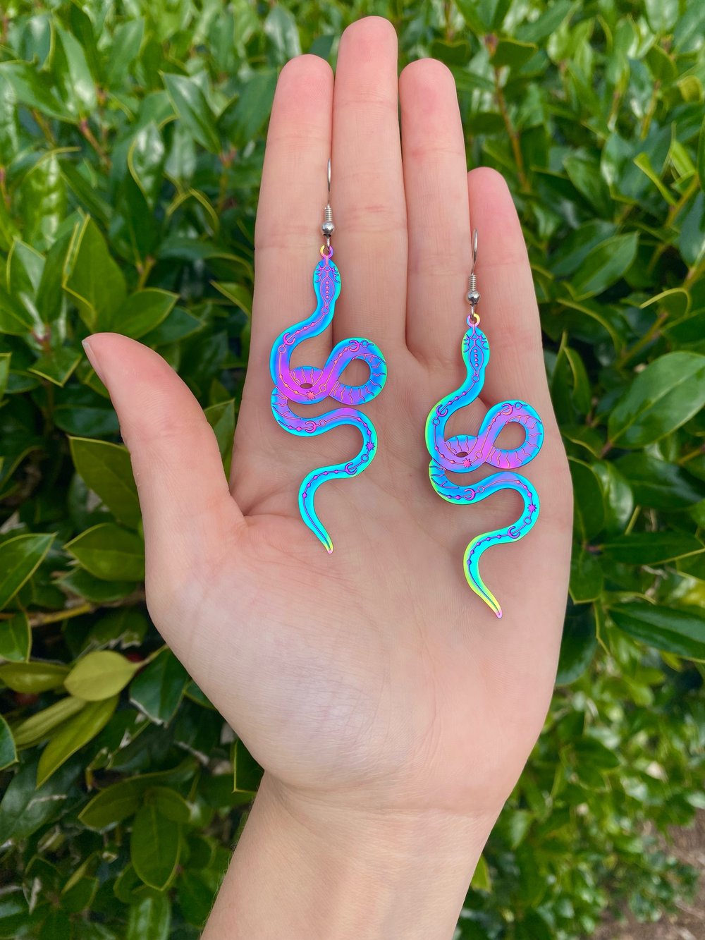 acrylic/lasercut earrings