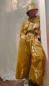 Image 1 of Wide Cropped Parachute Pants