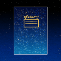 Image 1 of constellation sticker book!