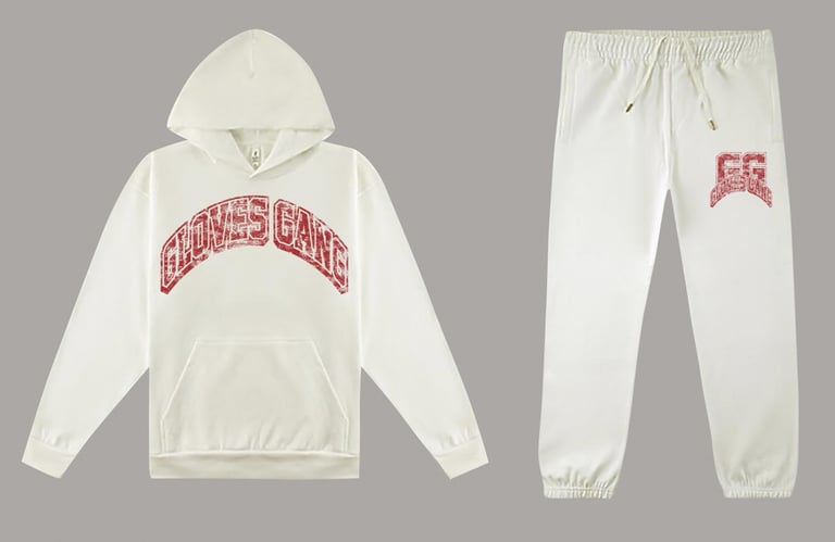 GLOVES GANG HEAVYWEIGHT SWEATSUIT (PAVEMENT/RED)