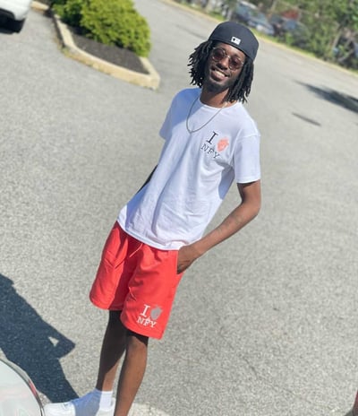 Image of I 🧡 NFY Tee (Peach Heart Logo)
