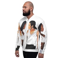 Image 1 of Icons Unisex Bomber Jacket White