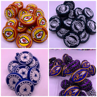 Image 1 of FootBall Silicone Bead 