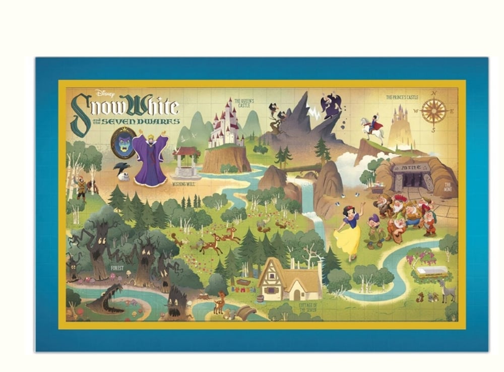 Image of Snow white disney map wdi pin set