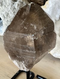 Image 21 of Golden Rutile Smoky Quartz Natural Point On Stand #2664