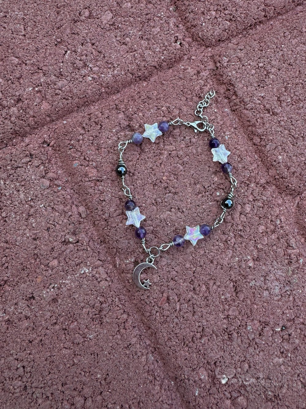 Image of "Moon Babe" Bracelet w/ Amethyst & Hematite