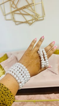 Stacked Pearl Bracelets 