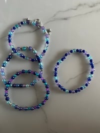 Image 5 of Star Shine Tumbler Blue and Purlple Mermaid Vibe Tumbler Bracelet Stack