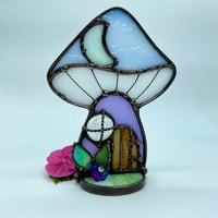 Image 1 of Lavender Mushie Moon Cottage Candle Holder 
