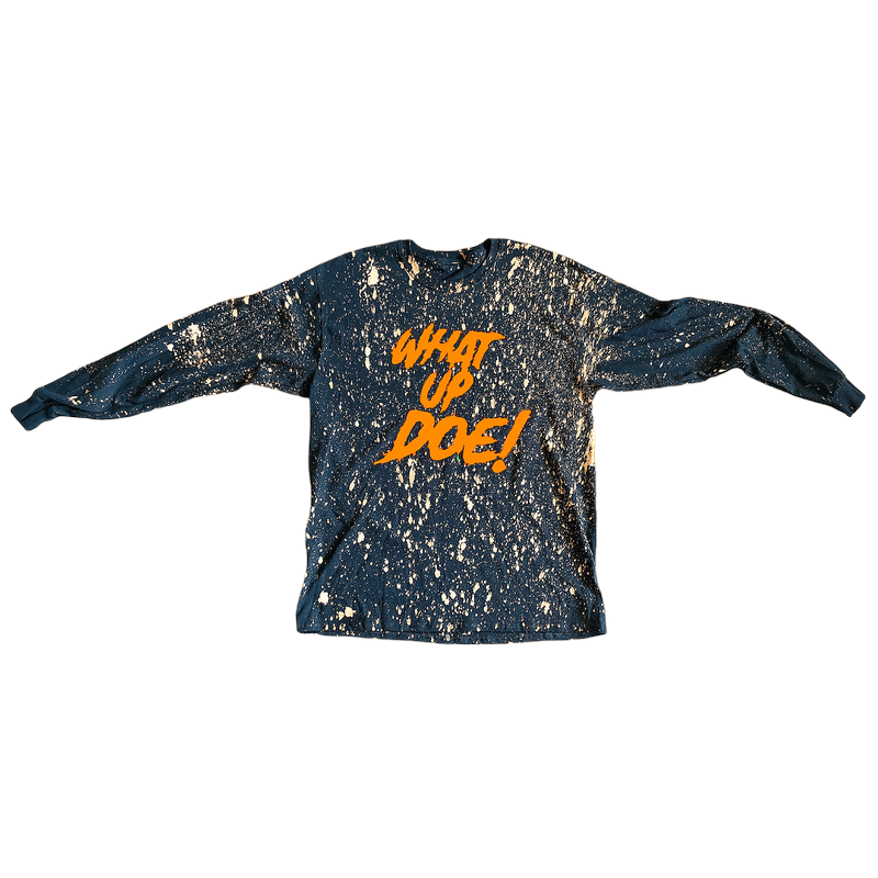 Image of Bleach Splattered | What up doe! long sleeve