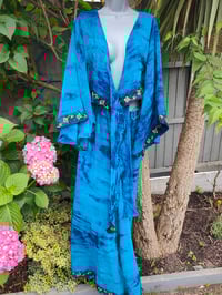 Image 9 of Athena Stevie Maxi Skirt Set Blue- waist goes to 42 inches and pulls tiny size