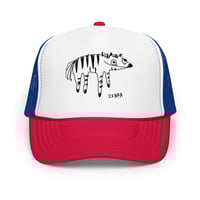 Image 2 of Foam trucker hat zebra 