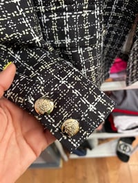 Image 2 of black white jacket gold buttons 