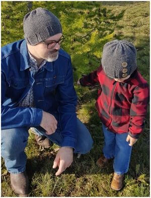 Image of Cold Embers Winter Hat Knitting Pattern