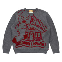 Image 1 of Whimsy x Lolas ‘Blood’ Knit Sweater [GREY]