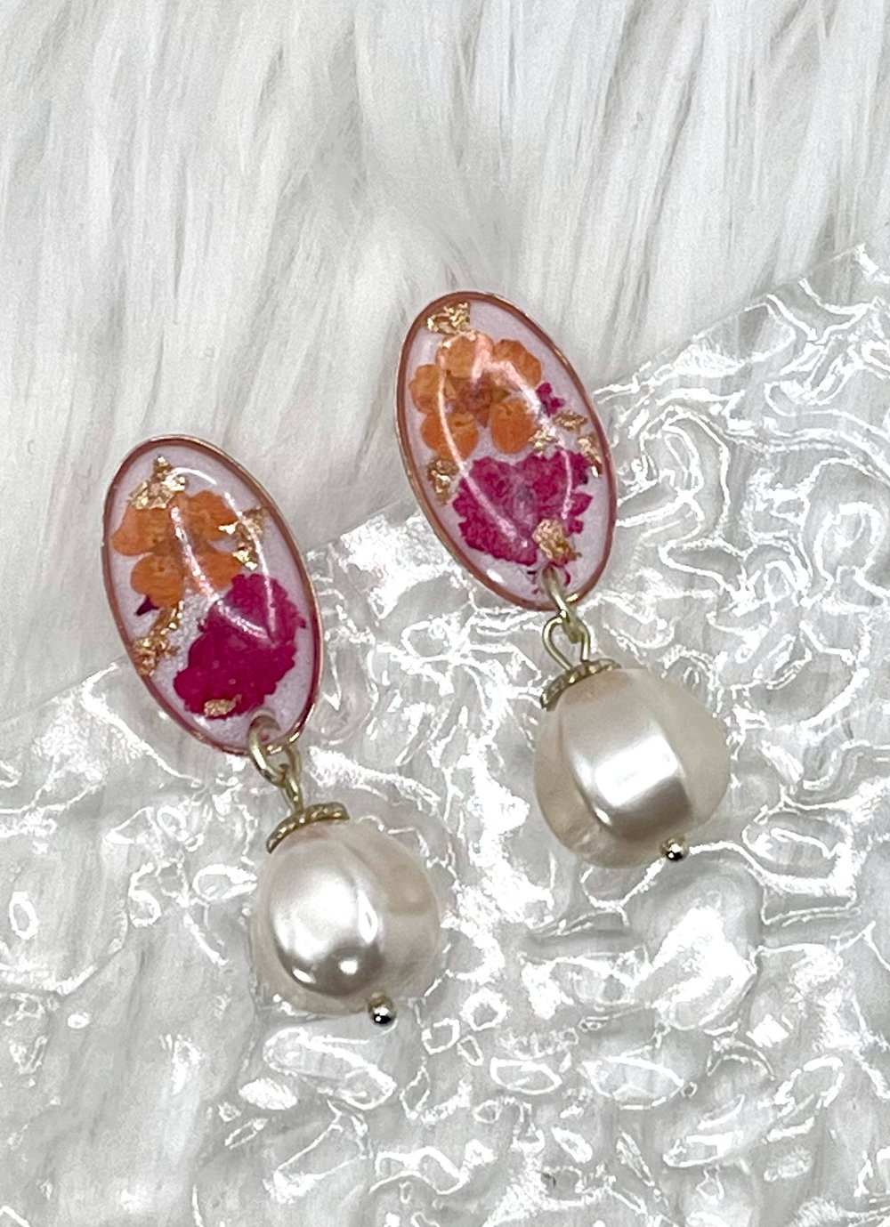 Image of BLOSSOM FLORAL DROP EARRINGS