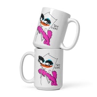 Image 1 of self care White glossy mug 