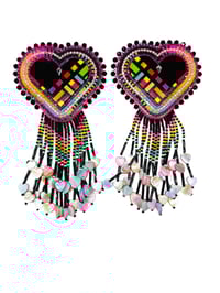 Image 3 of Lisa Frank Mega Inlay Earrings 