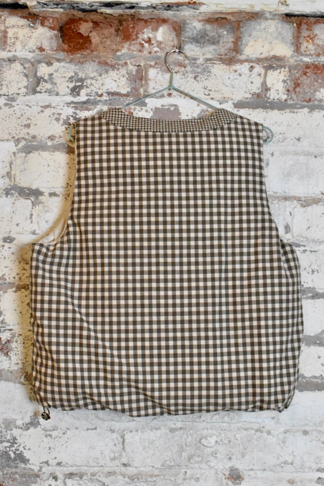 Image of Quilted Gingham Gilet