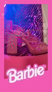 Image 1 of BARBIE PINK HEELS 