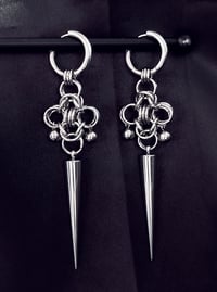 Image 3 of Earrings - Byzantine Star