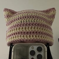 Image 2 of strawberry cheesecake cat hat