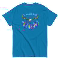 Image 1 of Spirit Of The Wild Western Antlers Feathers Boho Tee