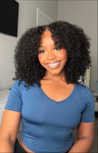 Image 1 of kinky curly closure wig 