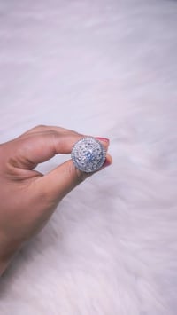Image 4 of ADR45034_Silver Plating American Diamond Adjustable Ring