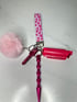 Pink Cow Safety Keychain Image 2