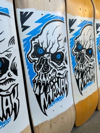 Image 3 of 8.5" Symmetrical Twin Tail Full Shape Popsicle - Excel Skull Graphic 