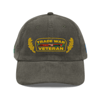 Image 14 of Trade War Veteran 💹📉🎖️🧢 Corduroy Cap 🆕